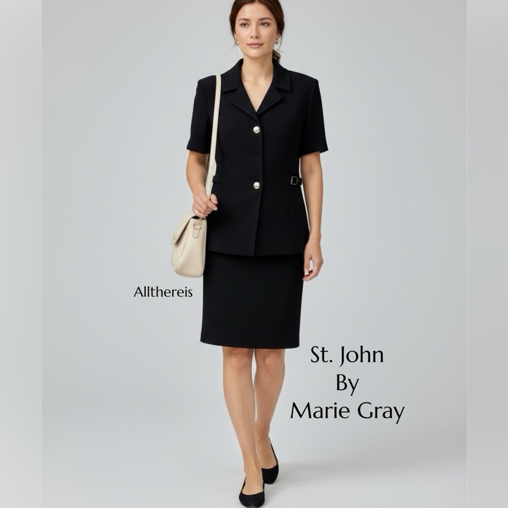 St. John black jacket by Marie Gray